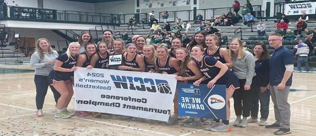 Carroll University Girls Basketball Team with Coaching Staff